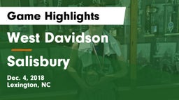 West Davidson  vs Salisbury  Game Highlights - Dec. 4, 2018
