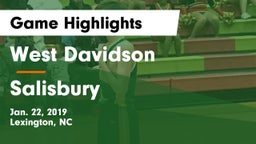 West Davidson  vs Salisbury  Game Highlights - Jan. 22, 2019