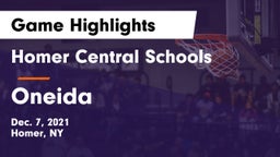 Homer Central Schools vs Oneida  Game Highlights - Dec. 7, 2021