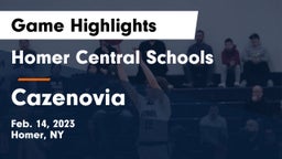 Homer Central Schools vs Cazenovia  Game Highlights - Feb. 14, 2023