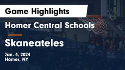 Homer Central Schools vs Skaneateles  Game Highlights - Jan. 4, 2024