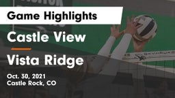 Castle View  vs Vista Ridge  Game Highlights - Oct. 30, 2021