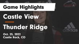 Castle View  vs Thunder Ridge  Game Highlights - Oct. 25, 2022