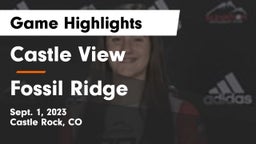 Castle View  vs Fossil Ridge  Game Highlights - Sept. 1, 2023