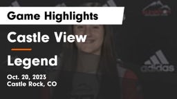 Castle View  vs Legend  Game Highlights - Oct. 20, 2023