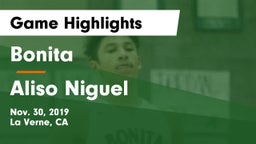 Bonita  vs Aliso Niguel  Game Highlights - Nov. 30, 2019