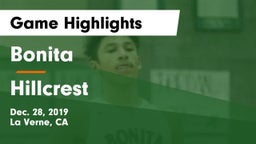 Bonita  vs Hillcrest Game Highlights - Dec. 28, 2019