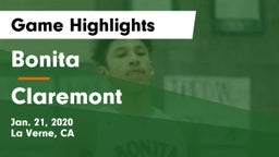 Bonita  vs Claremont Game Highlights - Jan. 21, 2020