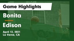 Bonita  vs Edison  Game Highlights - April 12, 2021