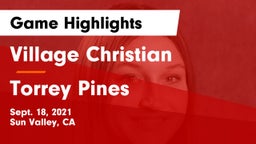 Village Christian  vs Torrey Pines Game Highlights - Sept. 18, 2021