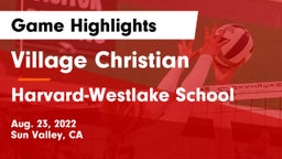 Village Christian  vs Harvard-Westlake School Game Highlights - Aug. 23, 2022