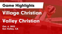 Village Christian  vs Valley Christian  Game Highlights - Oct. 6, 2022