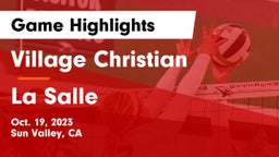 Village Christian  vs La Salle  Game Highlights - Oct. 19, 2023