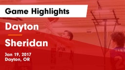 Dayton  vs Sheridan Game Highlights - Jan 19, 2017
