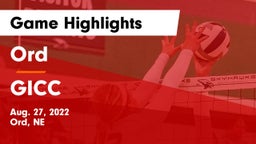 Ord  vs GICC Game Highlights - Aug. 27, 2022