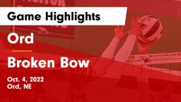 Ord  vs Broken Bow  Game Highlights - Oct. 4, 2022