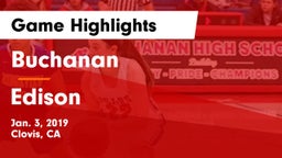 Buchanan  vs Edison  Game Highlights - Jan. 3, 2019