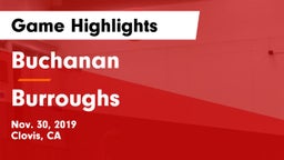 Buchanan  vs Burroughs Game Highlights - Nov. 30, 2019