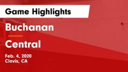 Buchanan  vs Central Game Highlights - Feb. 4, 2020