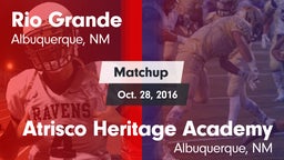 Matchup: Rio Grande High vs. Atrisco Heritage Academy  2016