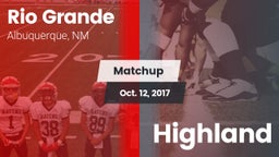 Matchup: Rio Grande High vs. Highland 2017