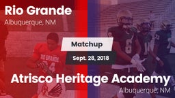 Matchup: Rio Grande High vs. Atrisco Heritage Academy  2018