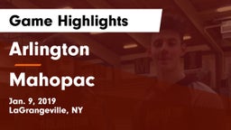 Arlington  vs Mahopac  Game Highlights - Jan. 9, 2019