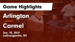 Arlington  vs Carmel  Game Highlights - Jan. 25, 2019