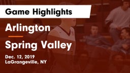 Arlington  vs Spring Valley  Game Highlights - Dec. 12, 2019