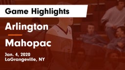 Arlington  vs Mahopac  Game Highlights - Jan. 4, 2020