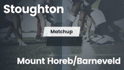 Matchup: Stoughton High vs. Mount Horeb/Barneveld  2016