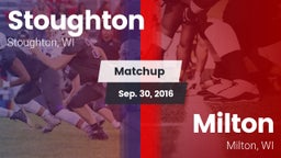Matchup: Stoughton High vs. Milton  2016