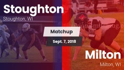 Matchup: Stoughton High vs. Milton  2018