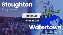 Matchup: Stoughton High vs. Watertown  2018