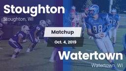 Matchup: Stoughton High vs. Watertown  2019