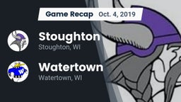 Recap: Stoughton  vs. Watertown  2019