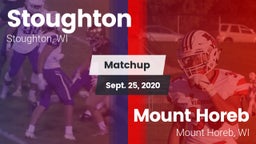 Matchup: Stoughton High vs. Mount Horeb  2020
