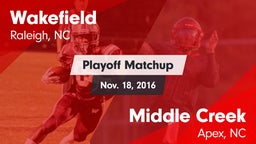Matchup: Wakefield High vs. Middle Creek  2016