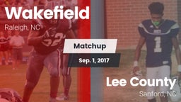 Matchup: Wakefield High vs. Lee County  2017