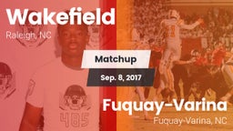 Matchup: Wakefield High vs. Fuquay-Varina  2017