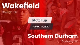 Matchup: Wakefield High vs. Southern Durham  2017