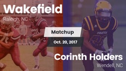 Matchup: Wakefield High vs. Corinth Holders  2017