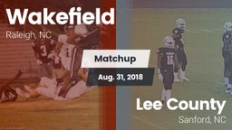 Matchup: Wakefield High vs. Lee County  2018