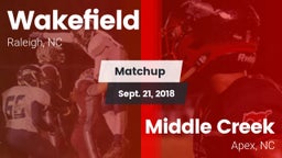 Matchup: Wakefield High vs. Middle Creek  2018