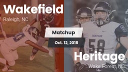 Matchup: Wakefield High vs. Heritage  2018