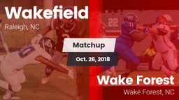 Matchup: Wakefield High vs. Wake Forest  2018