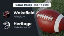 Recap: Wakefield  vs. Heritage  2018