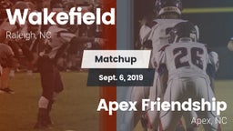 Matchup: Wakefield High vs. Apex Friendship  2019