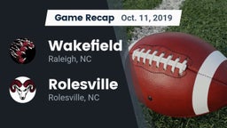 Recap: Wakefield  vs. Rolesville  2019