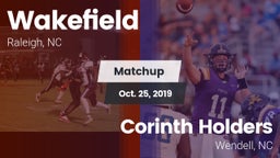 Matchup: Wakefield High vs. Corinth Holders  2019